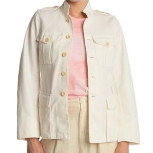 Alex Mill Officer’s‎ Chore Jacket Safari Utility Coat Natural Cream Medium